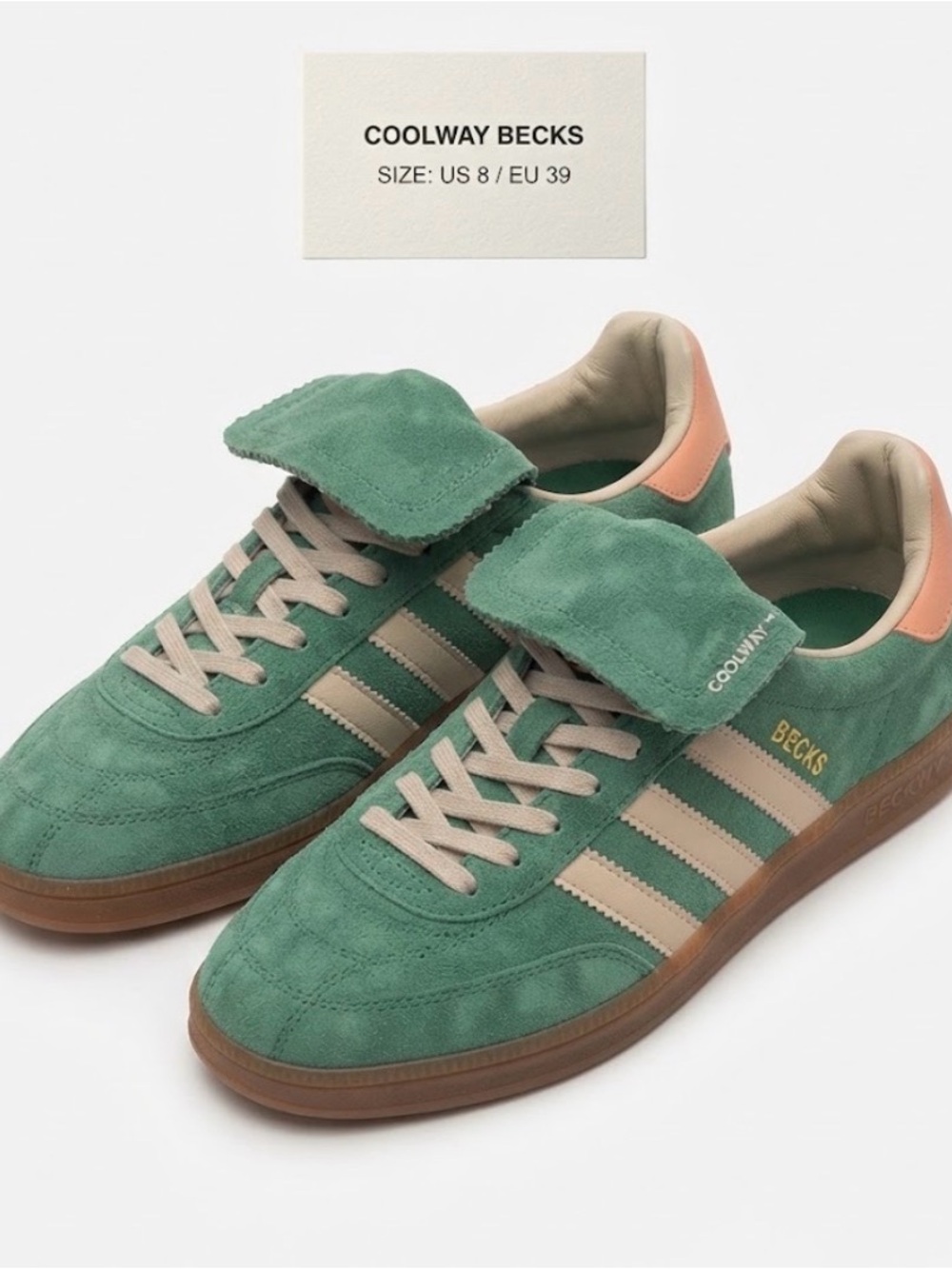 Coolway Becks Green Suede Sneakers